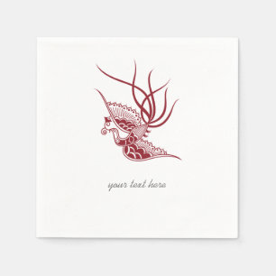 Red Bird Party Paper Napkin Set