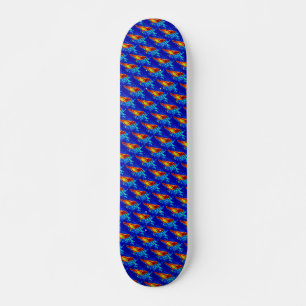 red bird pattern skateboard