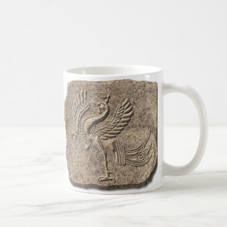 Red bird stone coffee mug
