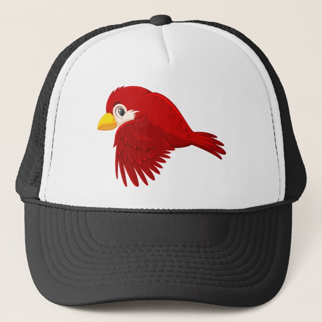 Red bird trucker hat (Front)