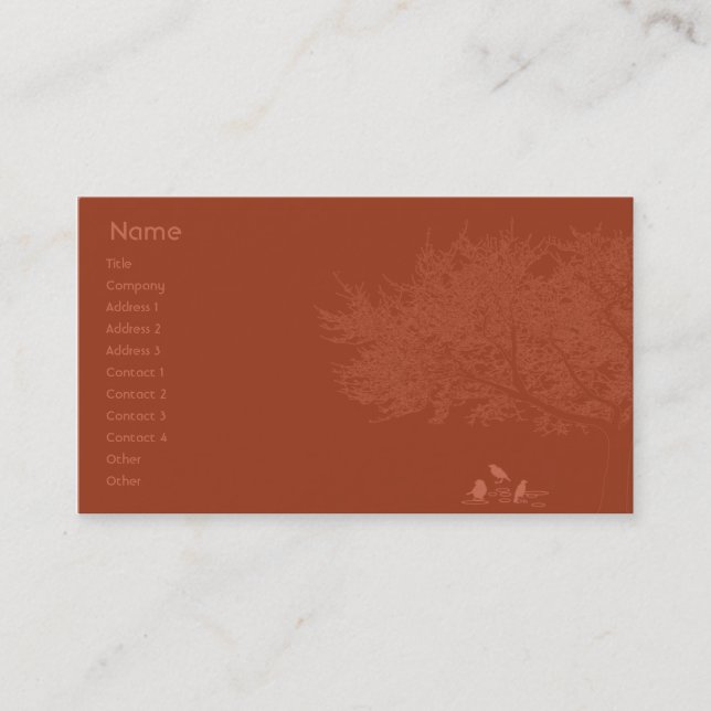 Red Birds - Business Business Card (Front)