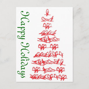 Red Birds Holiday Card