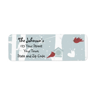 Red Bird's Special Delivery Return Address Labels