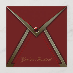 Red Birthday Party Invitation Template