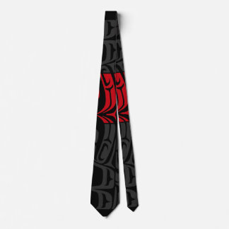 Red & Black Abstract #1 Tie