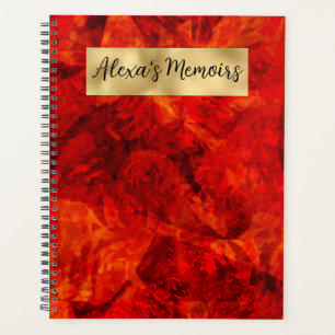 Red, Black and Gold Planner