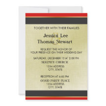 Red, Black and Gold Simple Elegance