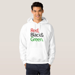 Red, Black and Green-African American Hoodie