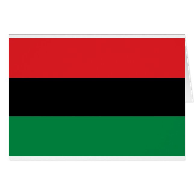 Red Black and Green Flag (Front Horizontal)