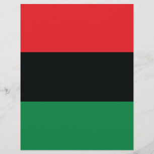 Red, Black and Green Flag