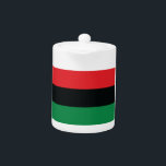 Red, Black and Green Flag<br><div class="desc">The 3 Pan-African colours on the flag represent: RED: the blood that unites all people of Black African ancestry, and shed for liberation; BLACK: black people whose existence as a nation, though not a nation-state, is affirmed by the existence of the flag; and GREEN: the abundant natural wealth of Africa....</div>
