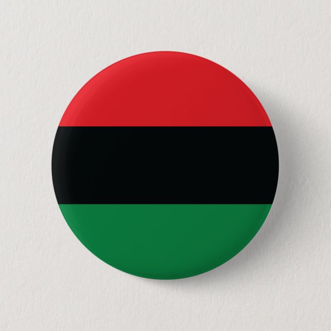 Red, Black and Green Flag 6 Cm Round Badge (Front)