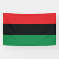 Red, Black and Green Flag