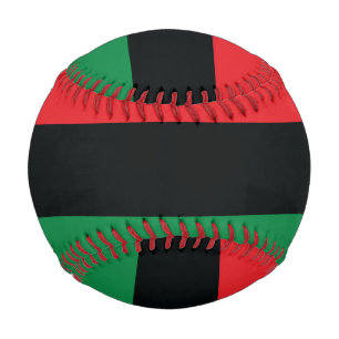 Red, Black and Green Flag Baseball