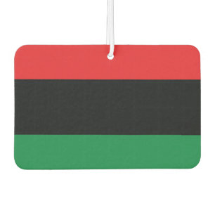 Red, Black and Green Flag Car Air Freshener