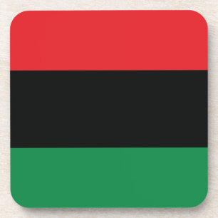Red, Black and Green Flag Coaster