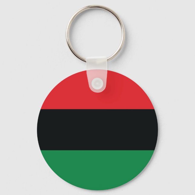 Red, Black and Green Flag Key Ring (Front)