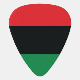 Red, Black and Green Flag Plectrum