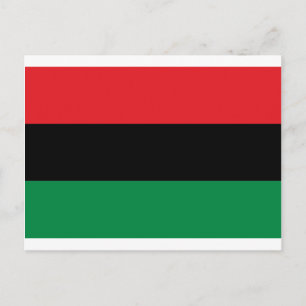 Red Black and Green Flag Postcard