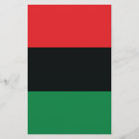 Red, Black and Green Flag
