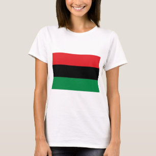 Red Black and Green Pan-African UNIA flag T-Shirt