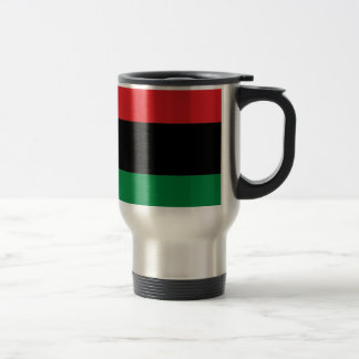 Red Black and Green Pan-African UNIA flag Travel Mug