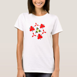 Red black and green pattern T-Shirt