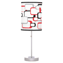 Red, Black and Grey Retro Squares