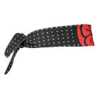Red Black and White Flower Polka Dots Karate Style
