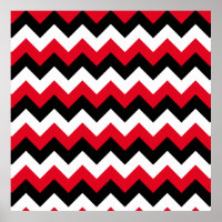 Red Black and White Zigzag