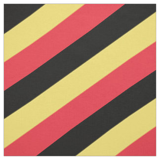 Red, black and yellow striped pattern fabric