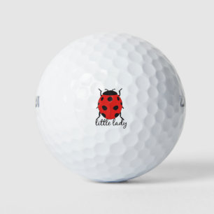 Red & Black Baby Ladybug Cute Red Ladybug Insect Golf Balls