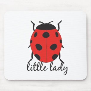 Red & Black Baby Ladybug Cute Red Ladybug Insect Mouse Mat
