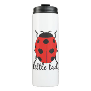 Red & Black Baby Ladybug Cute Red Ladybug Insect Thermal Tumbler