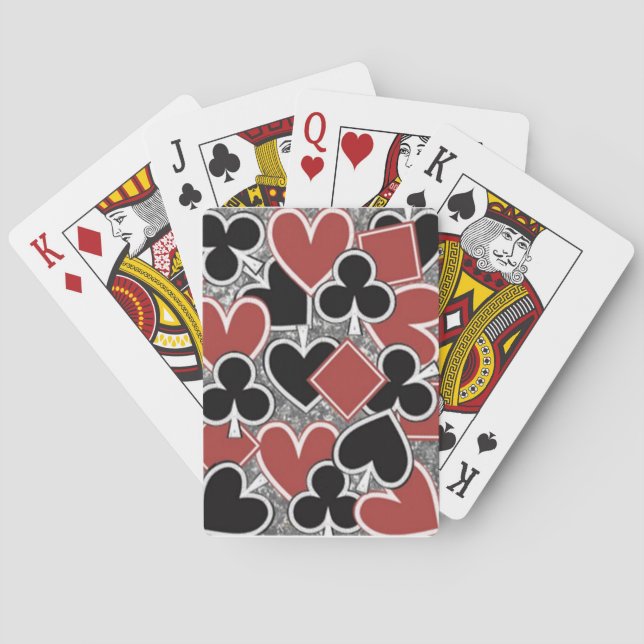 Red, Black, Bicycle Poker Playing Cards (Back)