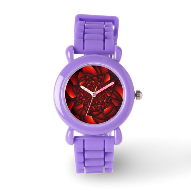 Red Black Blue Petal Watch (Front)