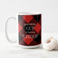 Red Black Buffalo Check Plaid Funny Christmas