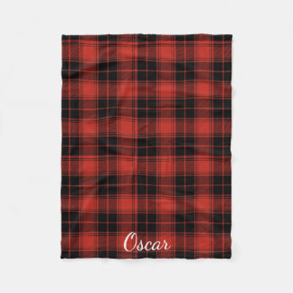 Red/Black Buffalo Plaid Fleece Blanket