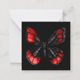 Red & Black Butterfly Card