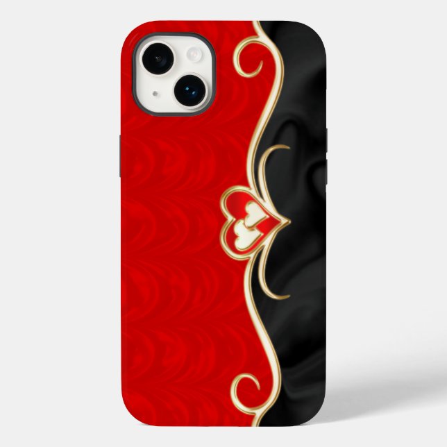 Red & Black  Case-Mate iPhone Case (Back)
