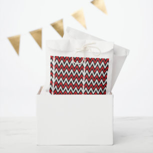 Red Black Chevron Party Favour Bags