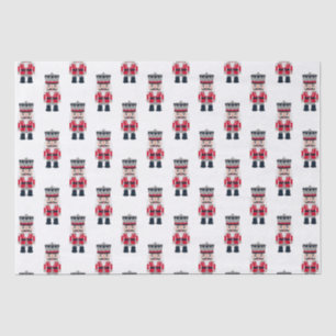 Red Black Christmas Nutcracker Ballet Tissue Paper