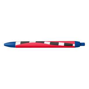 Red black cross chequerboard simple man boy gift t ink pen