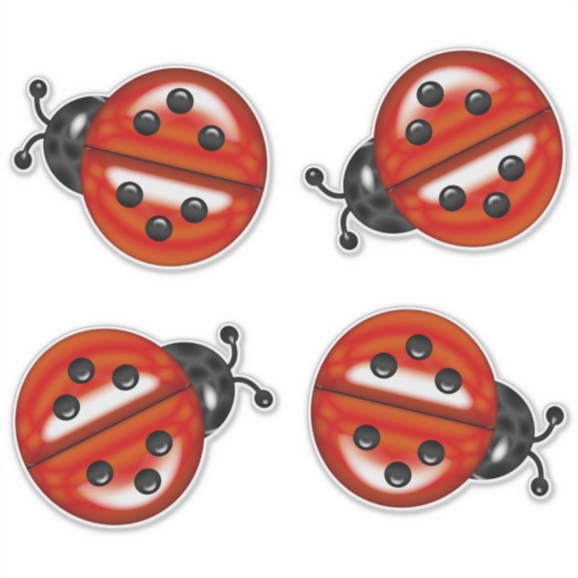 Red Black Cute Ladybugs (Front)