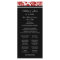 Red Black Damask Wedding Program