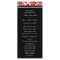 Red Black Damask Wedding Program