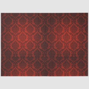 Red Black Demak Gothic 20x30 Decoupage Tissue Paper
