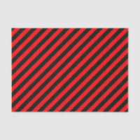 Red/Black Diagonal Stripes Tissue Paper