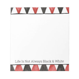 Red Black Diamonds Notepad