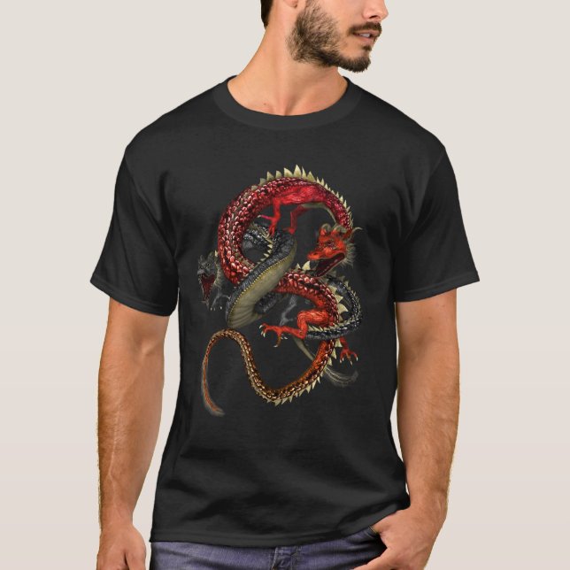 Red & Black Dragons T-Shirt (Front)